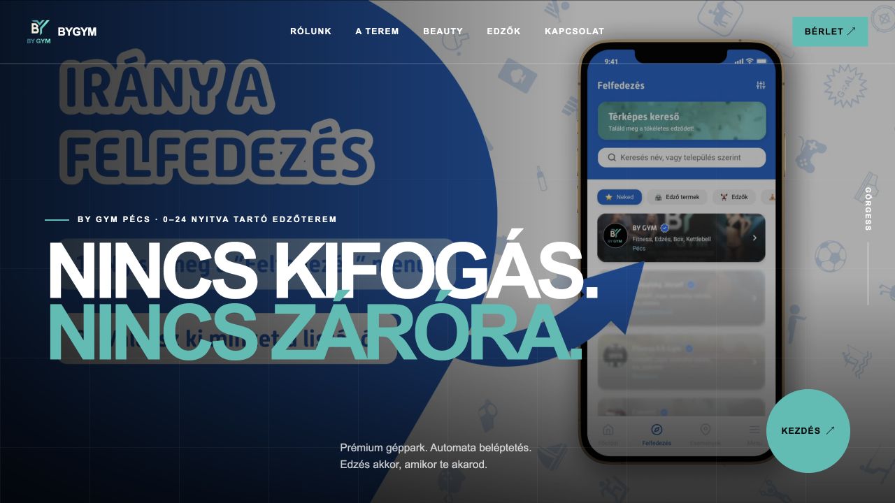 A BY GYM Irány a felfedezés nyitóképe
