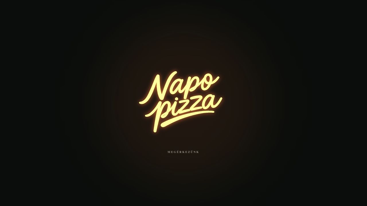A Napo Pizza neon betöltőképe